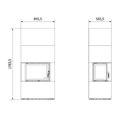 Flotek BOX 8 kW FOKOS RENA Sticlă Stanga - cuarz sinterizat