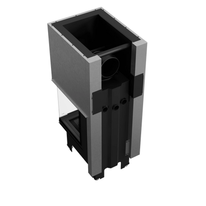 Focar semineu nbc 50 46 trei laturi deschidere verticala samota neagra