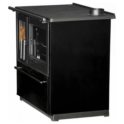 Soba de gatit P85 Negru cu plita si cuptor - 8kW - racord dreapta