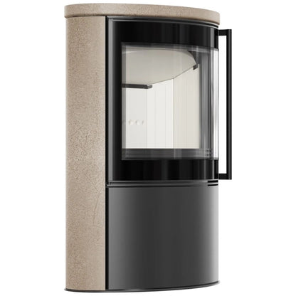 Soba Bjorn 7kW ceramica Gold Satin cu capac ceramic