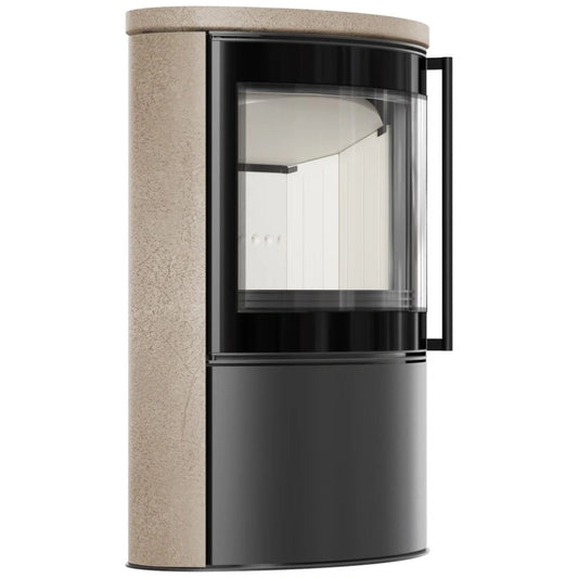 Sobă Bjorn 7kW ceramică Gold Satin cu capac ceramic