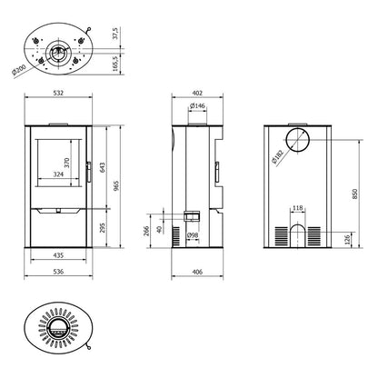 Soba otel Torven 7kW