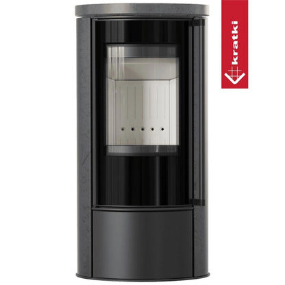 Soba Erik 5.5kW ceramica Grafite Satin