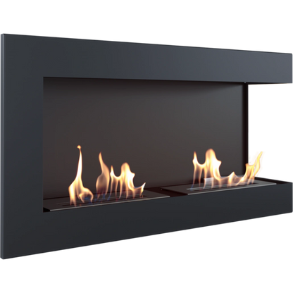 DELTA negru colt dreapta - 90 x 48 x 28 cm