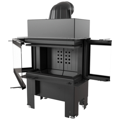 Focar semineu nbc 68 26 trei laturi deschidere standard orizontala samota neagra