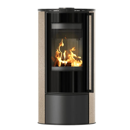 Soba Erik 5.5kW Gold Satin - samota neagra