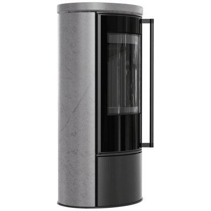 Soba Erik 5.5kW ceramica Grey Satin - samota neagra