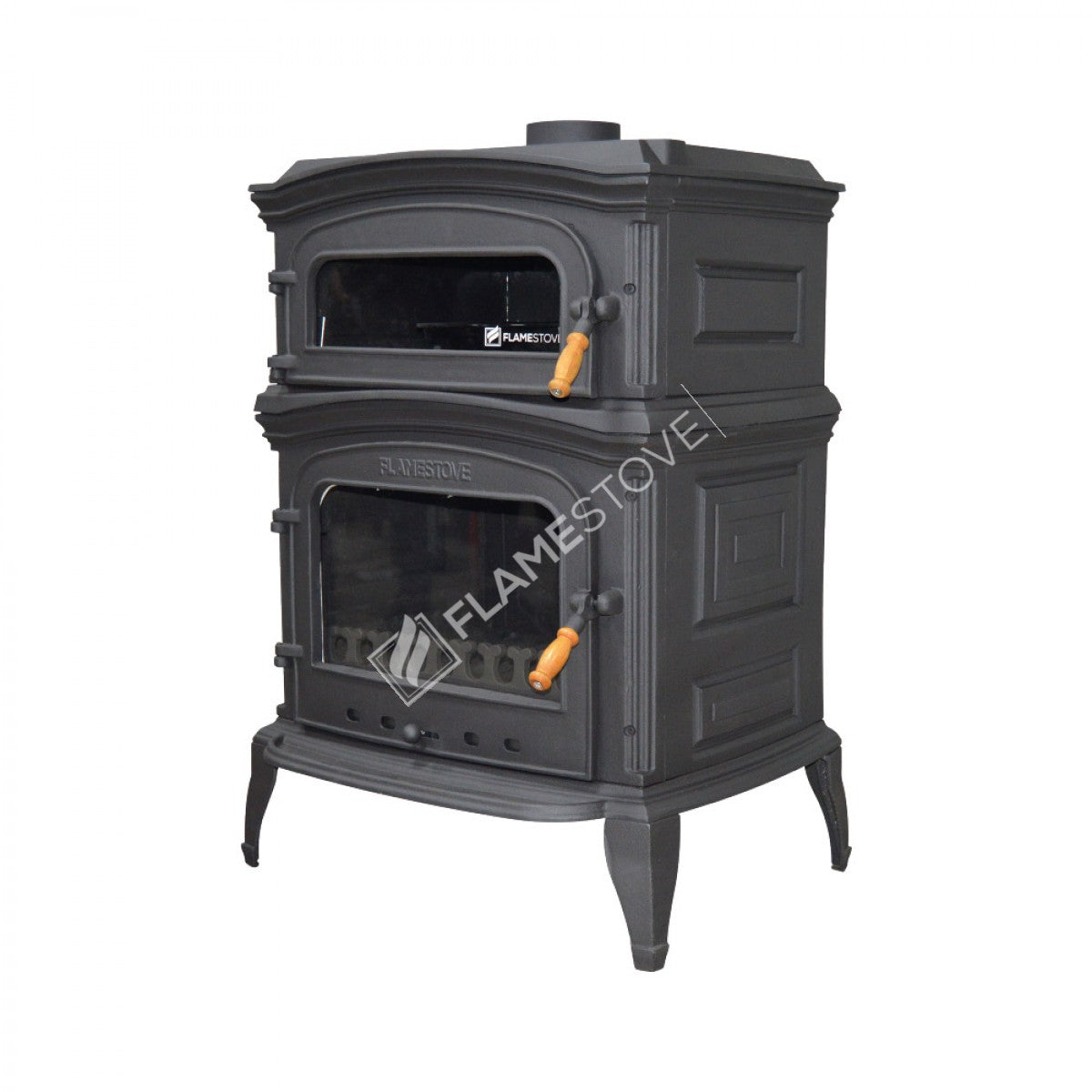 Sobă Premium Altar FS-033 – Eficiență Energetică Clasa A, Combustie Dublă, Fontă, Ideală pentru Lemn și Cărbuni