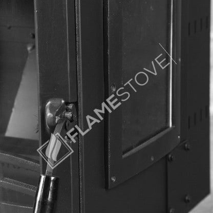 Aragaz pelete FS-212 Lodi Lux triplu vitrat | Putere 7 kW, Clasa Energetică A, Sticlă Schott Robax, Crom