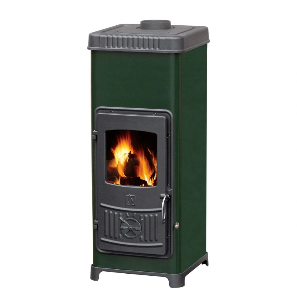 Soba de fonta cu plita DORA 10 N Verde - 7.2kW