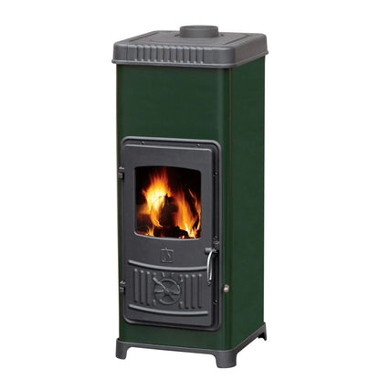 Soba de fonta cu plita DORA 10 N Verde - 7.2kW