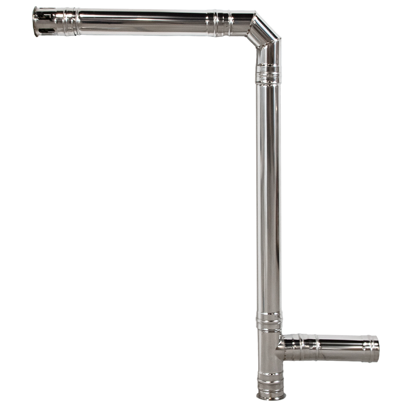 Kit racord din Inox pentru centrale peleti D 100mm