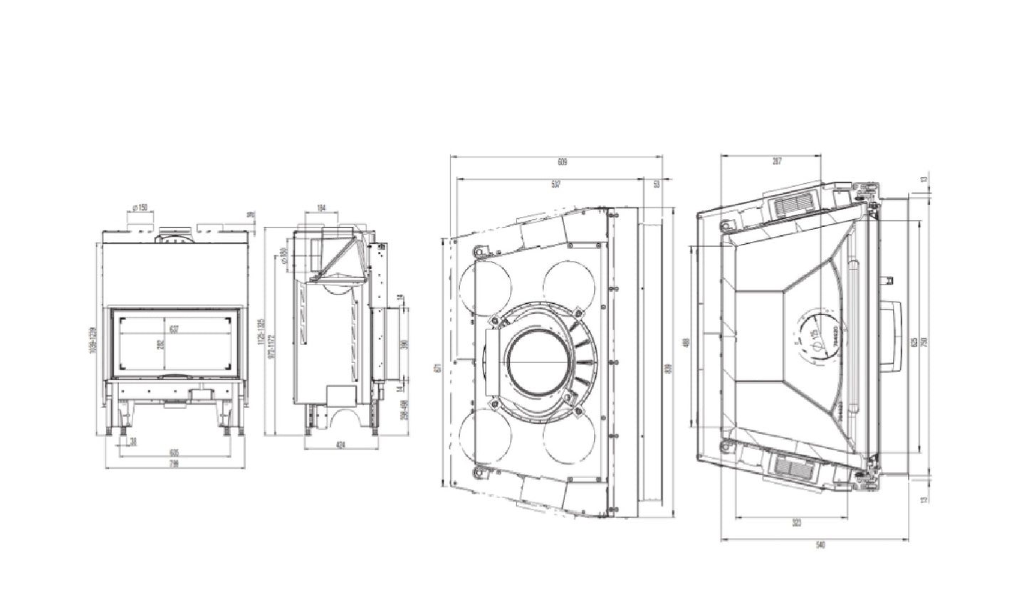Focar semineu focar semineu 75x39 s 2 0 austroflamm