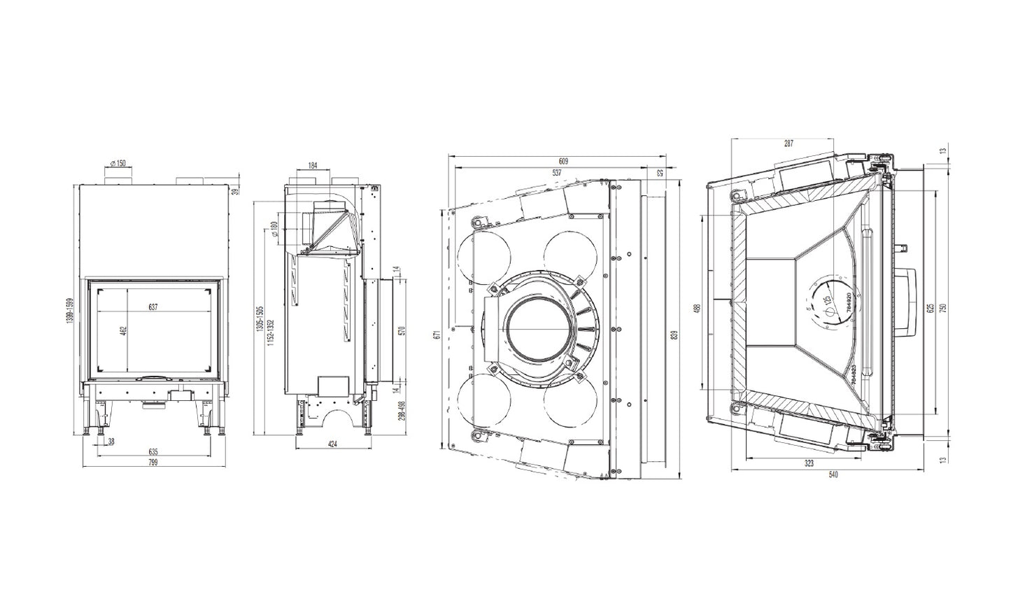 Focar semineu focar semineu 75x57 s 2 0 austroflamm