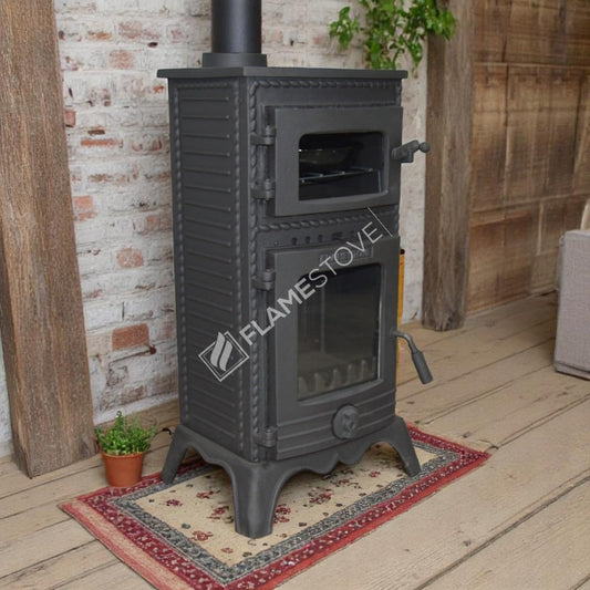 FS-053 All the major cast iron stove with the Stove | high efficiency wood & Coal Stove, Schott Robax glass, enamel Stove, Heating 70 m2