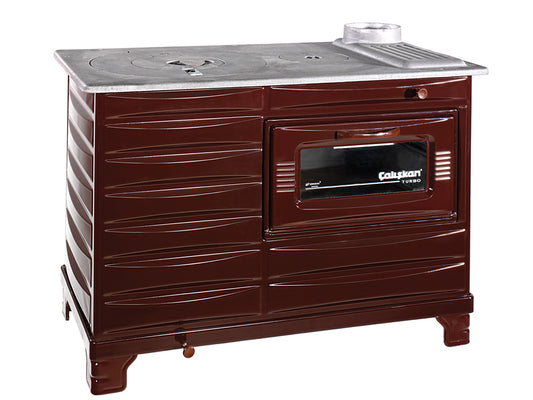 208 Brown Mini Cookstove - Putere 4.500 kW, Sistem cuptor 2 cicluri, Capacitate Termică 45 m2