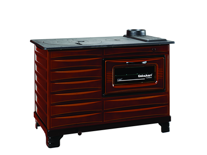 209 Mini Majolica Cookstove - Putere 4.500 kW, Sistem cu 2 Cuptoare, Ideal pentru Încălzirea Spațiilor de Până la 45 m²