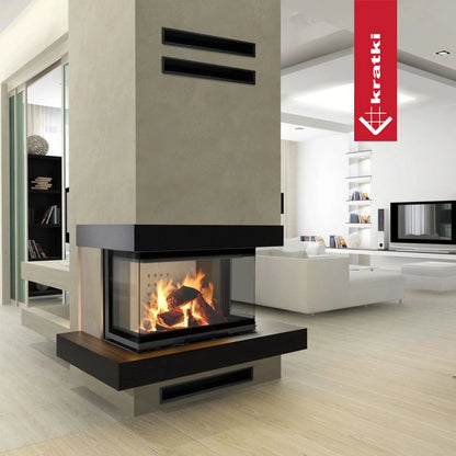 Focar semineu nbc 68 26 trei laturi deschidere verticala