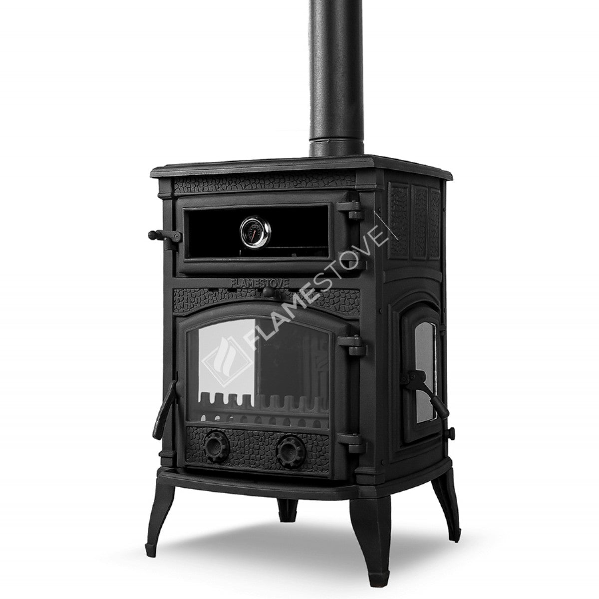Sobă pe lemne și cărbuni FS-011YK Sirius Maxi cu 3 geamuri laterale, sticlă Schott Robax, ardere dublă, 18.21 kW - Eficiență maximă