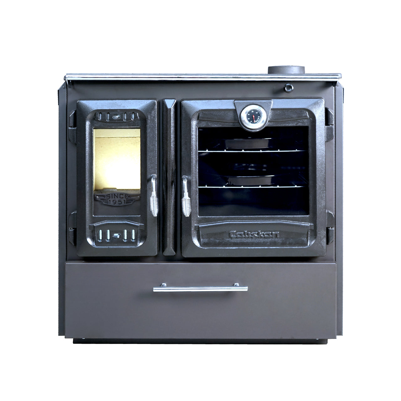 Sobă de Gătit Gourmet 216-CASING cu Cărămidă - Eficiență Termică și Design Elegant