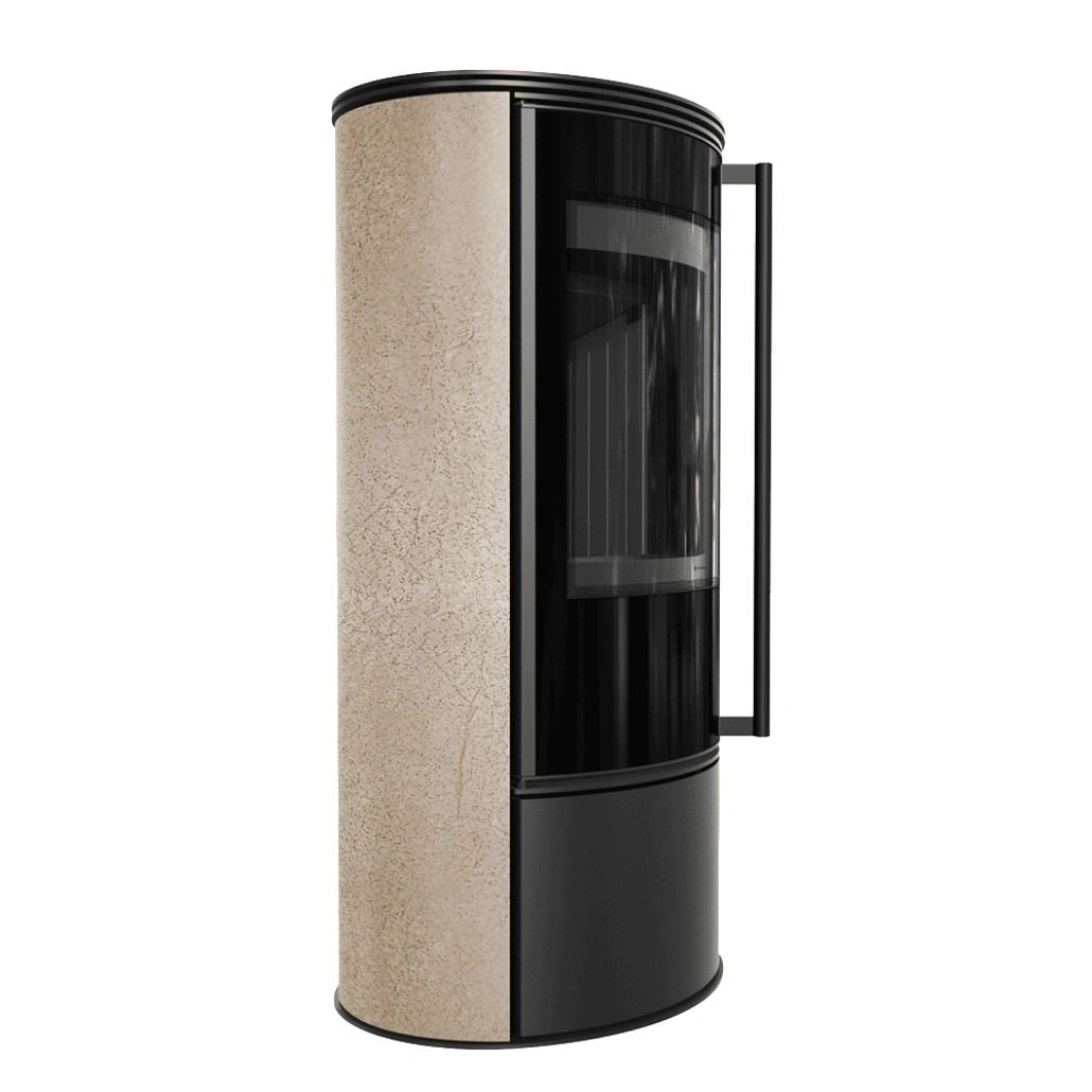 Soba Erik 5.5kW Gold Satin - samota neagra