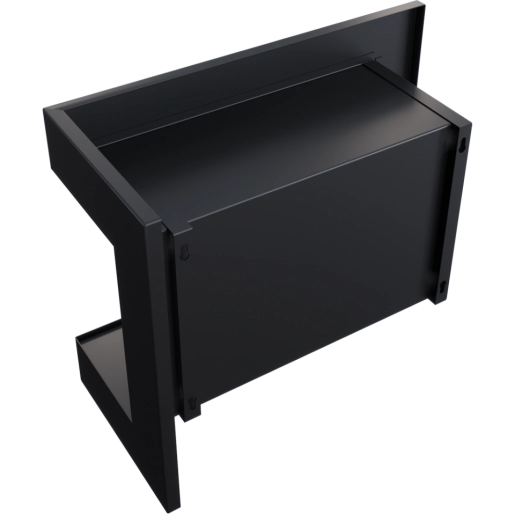DELTA negru colt dreapta - 60 x 48 x 28 cm