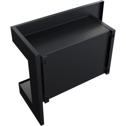 DELTA negru colt dreapta - 60 x 48 x 28 cm
