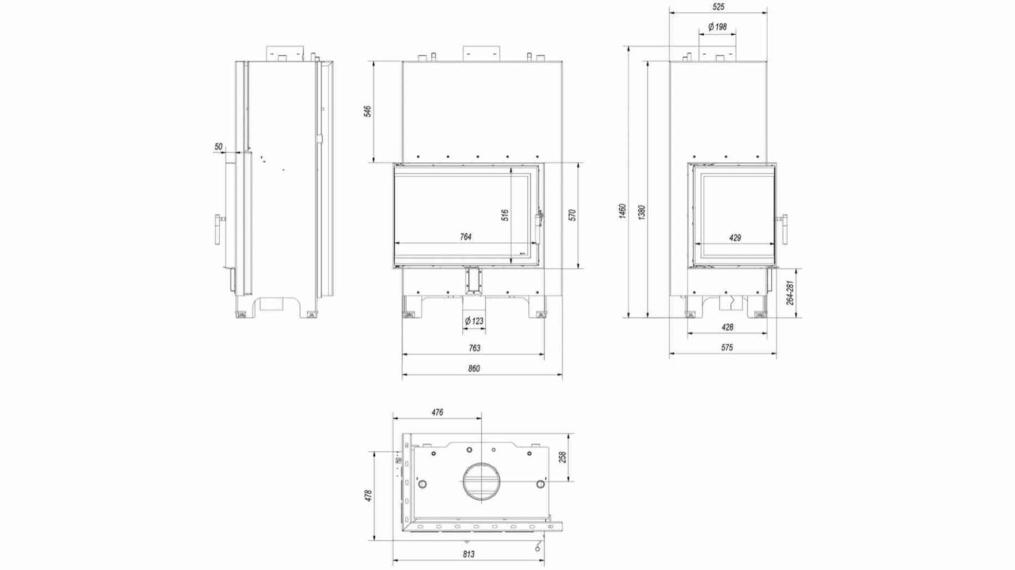 MBA 17 STICLA STANGA - 17kw - Samota Neagra