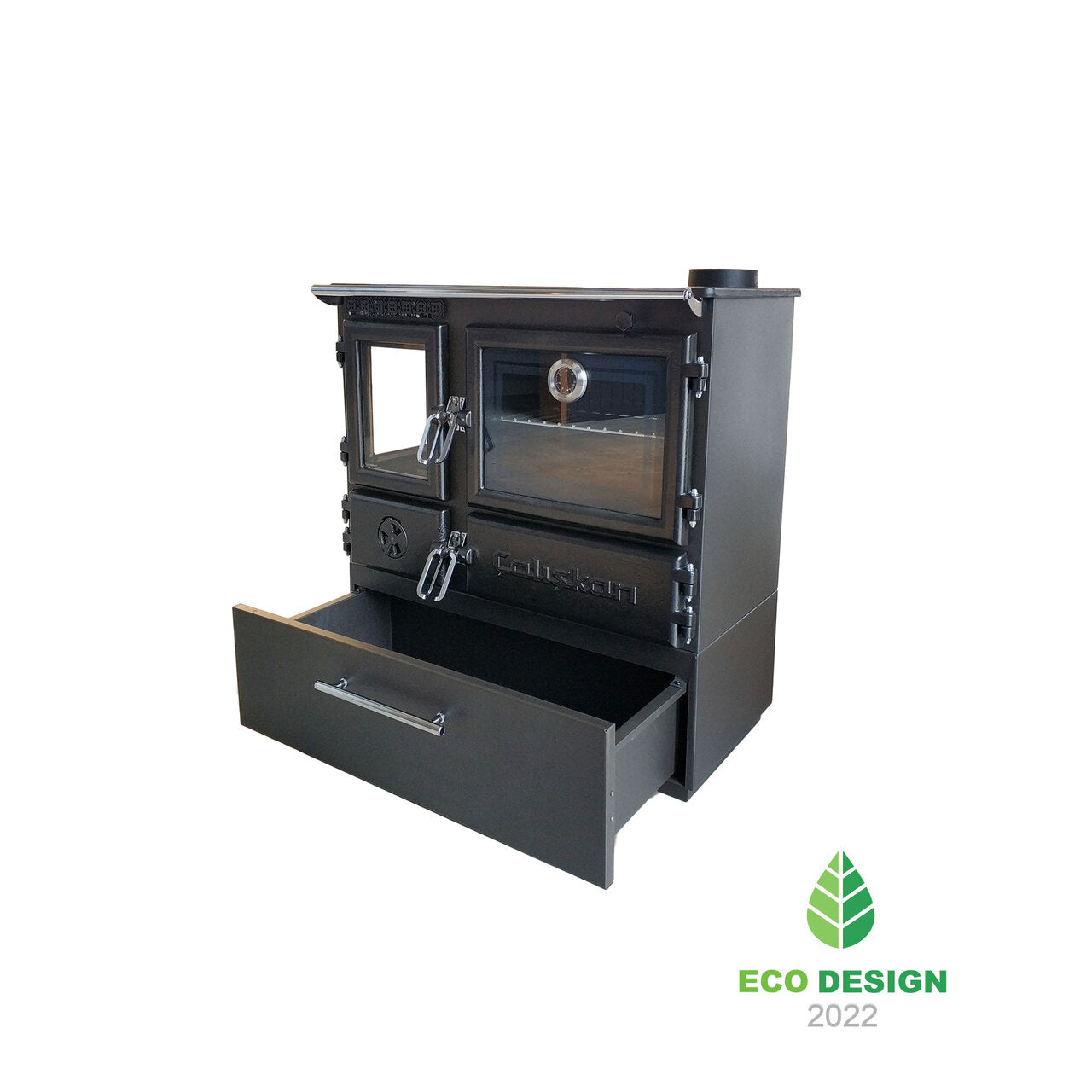 214-3D BOX Gourmet Brick Cookstove cu Cuptor Dublu și Design Elegant