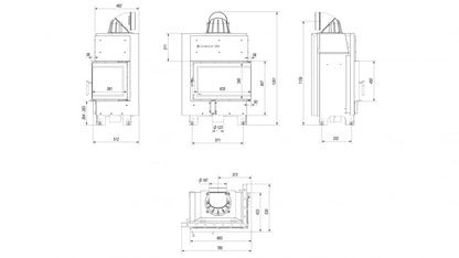 MBM100 Sticla Dreapta Samota Neagra