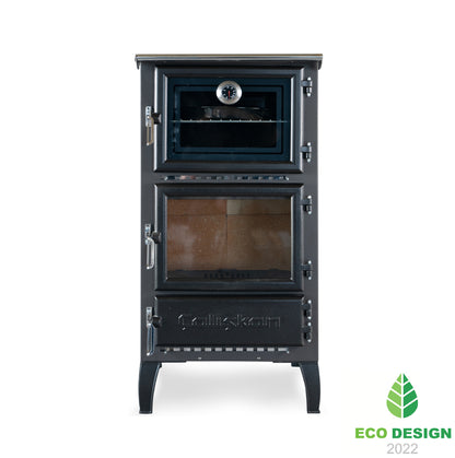 306 Central Heating Stove with Oven - High Power (12.870 kW) and Durable Cast Iron Construction