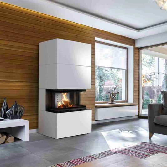 EASY BOX ALB – șemineu complet (Seminee Modulare PRO)