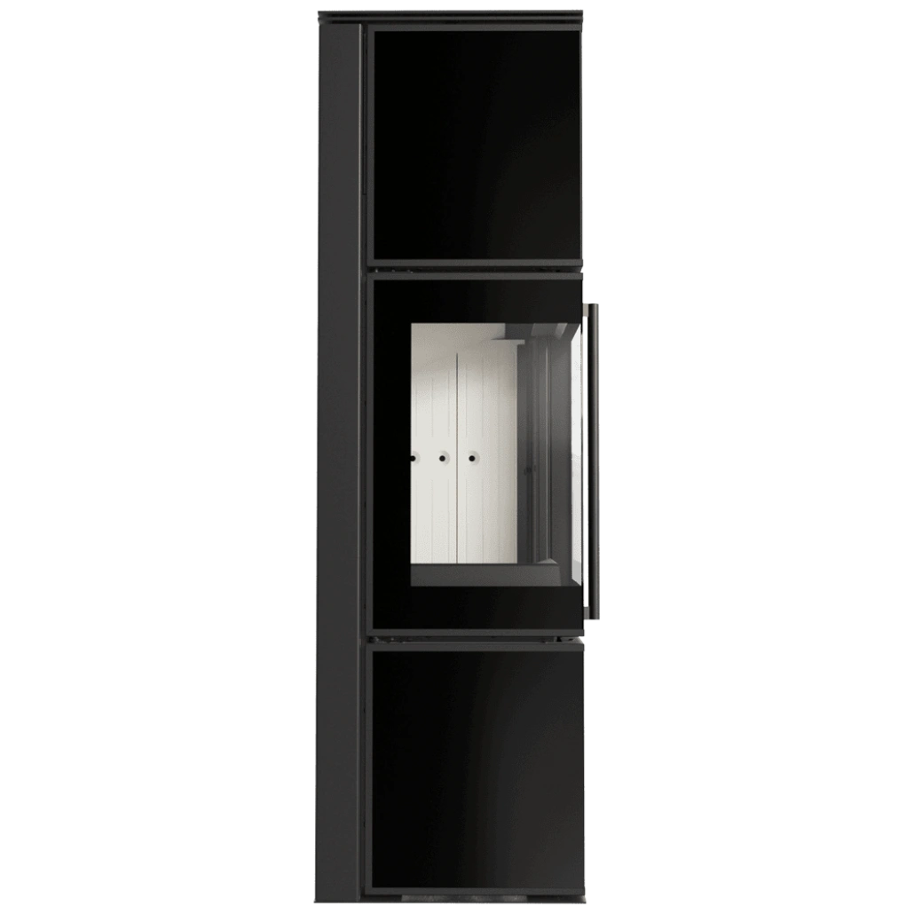 Soba Tora M 8-11kW - Panou negru de sticla