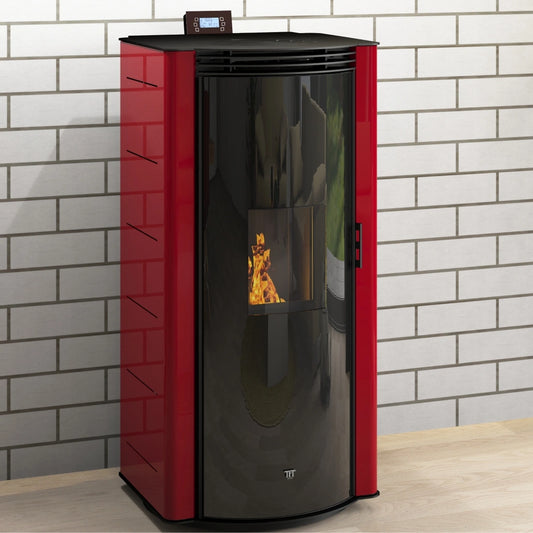 Termosoba peleti PERLA 290 ROSU - 30kw cu autocuratare