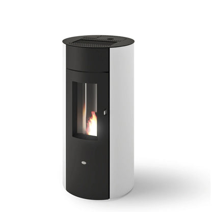 SOBA PELETI 3.1-10 KW TRINITY ALB - CONVECTIE NATURALA