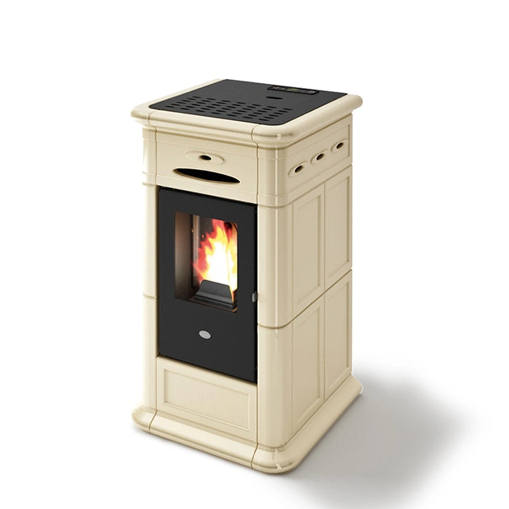 SOBA PE PELETI ALINA 2.5-9.5 KW - CREM - CAHLE TERACOTA