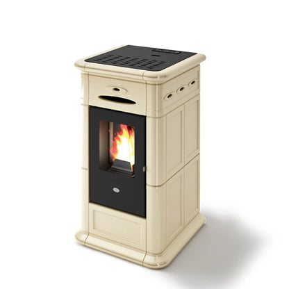 SOBA PE PELETI ALINA 2.5-9.5 KW - CREM - CAHLE TERACOTA