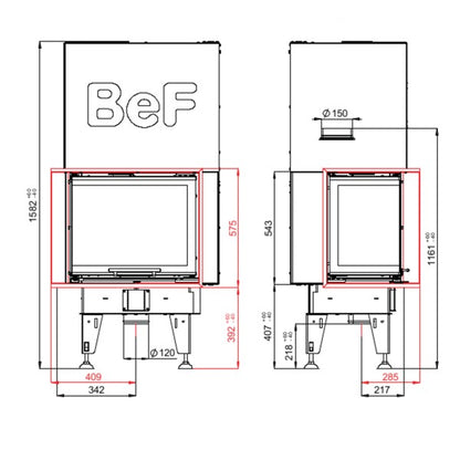 Focar Semineu BeF THERM V7CL