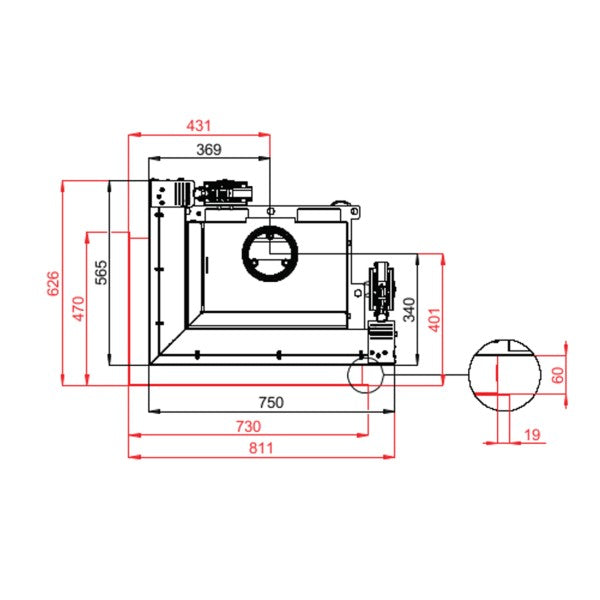 Focar Semineu BeF THERM V7CL