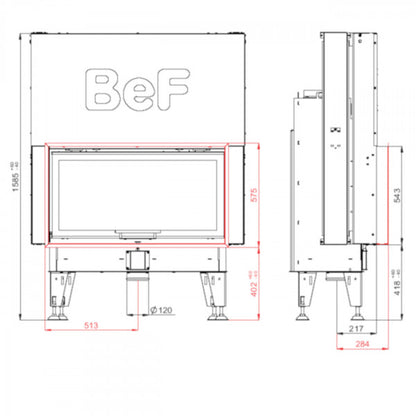 Focar Semineu BeF Therm V10