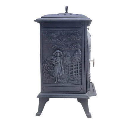 Șemineu pe bioetanol ScandiFlames Bergen - Fontă, Design Scandi, 2.1 kW