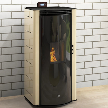 Termosoba peleti PERLA 210 CREM - 22kw cu autocuratare