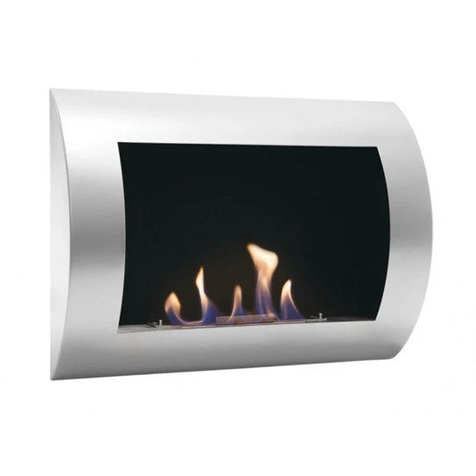 Șemineu de perete ScandiFlames Ocean din oțel inoxidabil - Design modern, căldură ecologică
