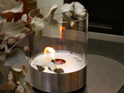 Șemineu bioetanol de masă rotund Southwark - Oțel