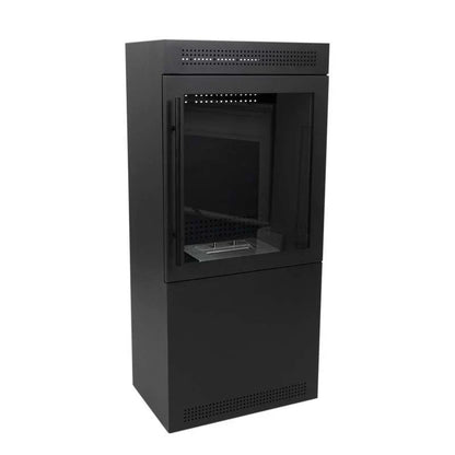 Jackson - Sobă modernă pe bioetanol, design pătrat, negru, 2.2 kW