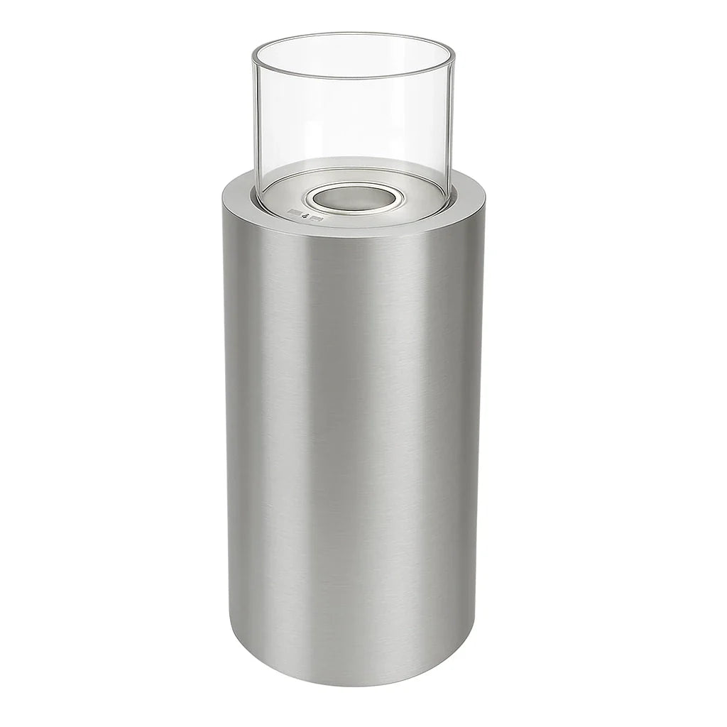 Șemineu Dualis - Oțel Periat, Versatil pentru Interior și Exterior