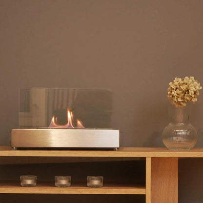 Șemineu cu Bioetanol de Masă Lambeth - Oțel