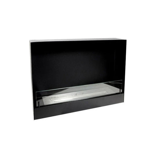 Șemineu Biocombustibil ScandiFlames Unilateral 60 cm - Negru Elegant, 19.2 cm Adâncime