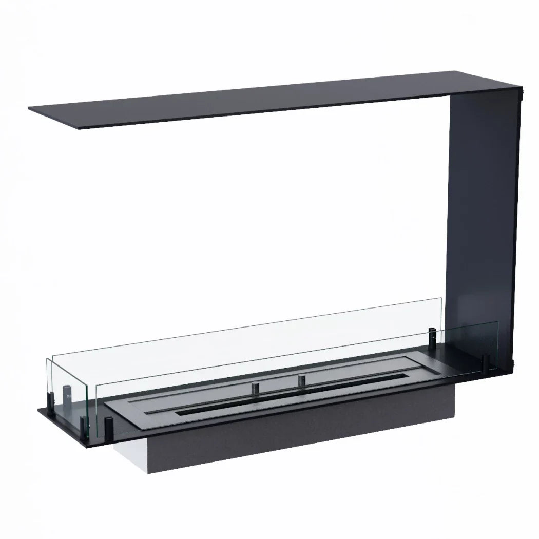 Șemineu pe bioetanol Foco Room Divider 800 Slim - Divizor de cameră elegant cu flacără pe 3 laturi