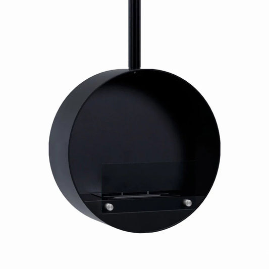 Șemineu Rotund pe Bioetanol Ottawa Negru - 50 cm Diametru